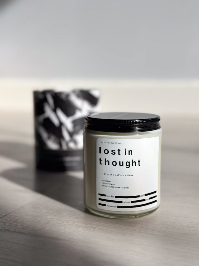 lost in thought / balsam + saffron + clove candle