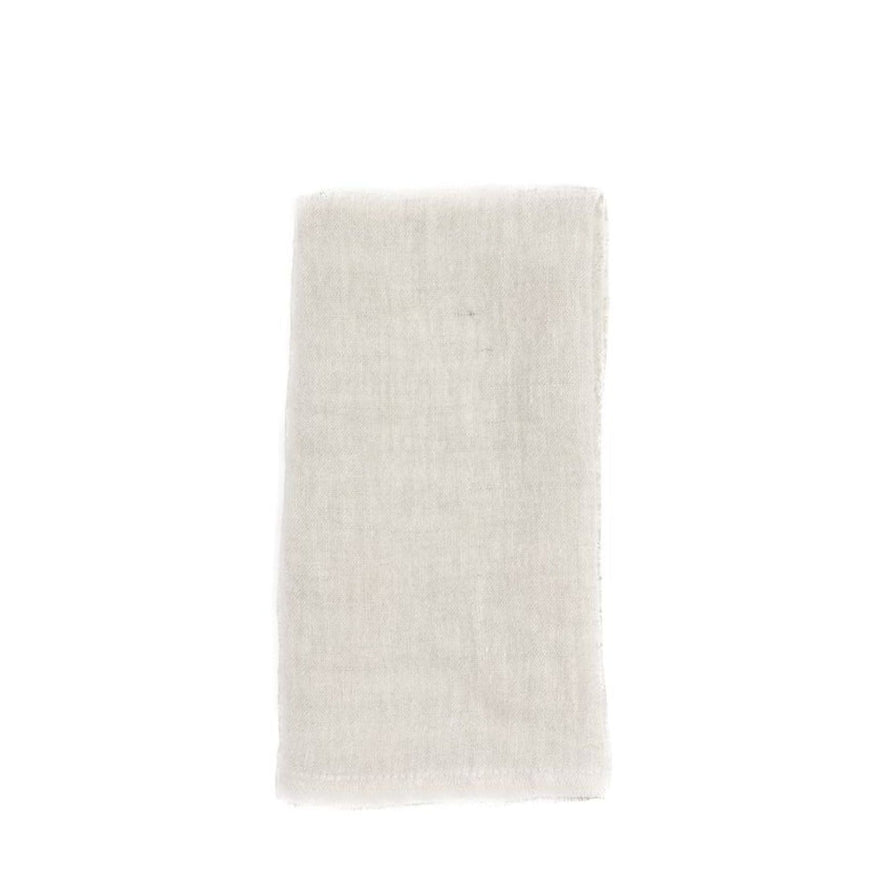 Stone Washed Linen Napkins, Natural - set of 4